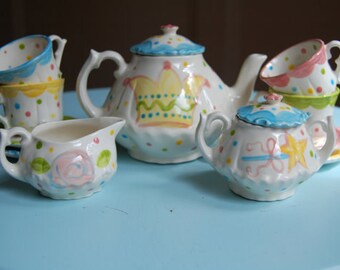 personalized tea party set