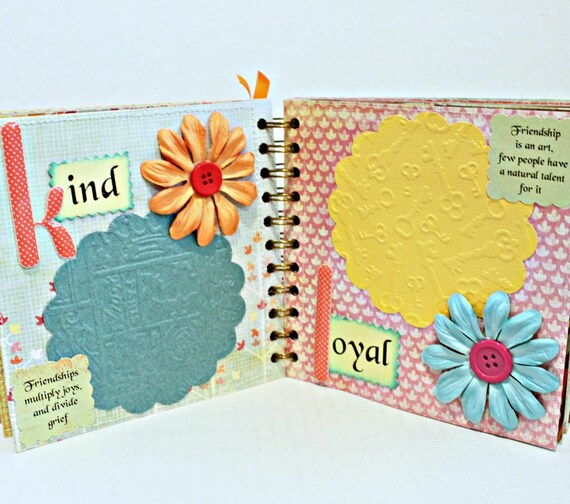 BEST FRIEND AZ Friendship Scrapbook Photo Album