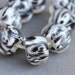 Borosilicate Glass Beads - Boro Beads - Black and White