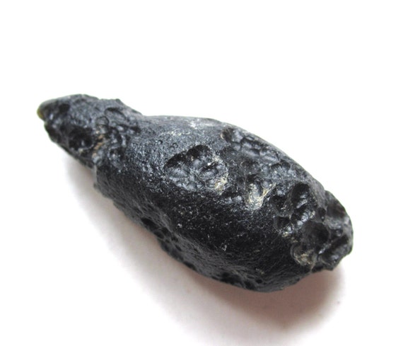 Teardrop shaped Tektite stone for wire wrapping by lilysoffering