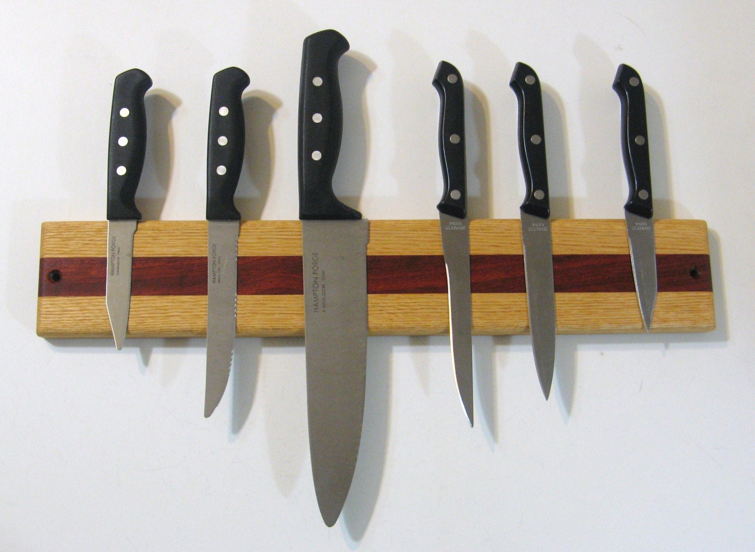 Knife Rack Holder Made Of Two Woods by Boxnmor on Etsy