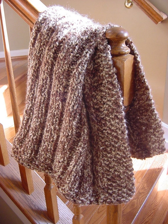 Throw blanket / lap blanket / chemo blanket / by knitsandwhatknots