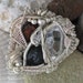 ON HOLD Moldavite, Fire Agate, and Quartz Brooch Pin Wire Wrap Jewelry Handmade