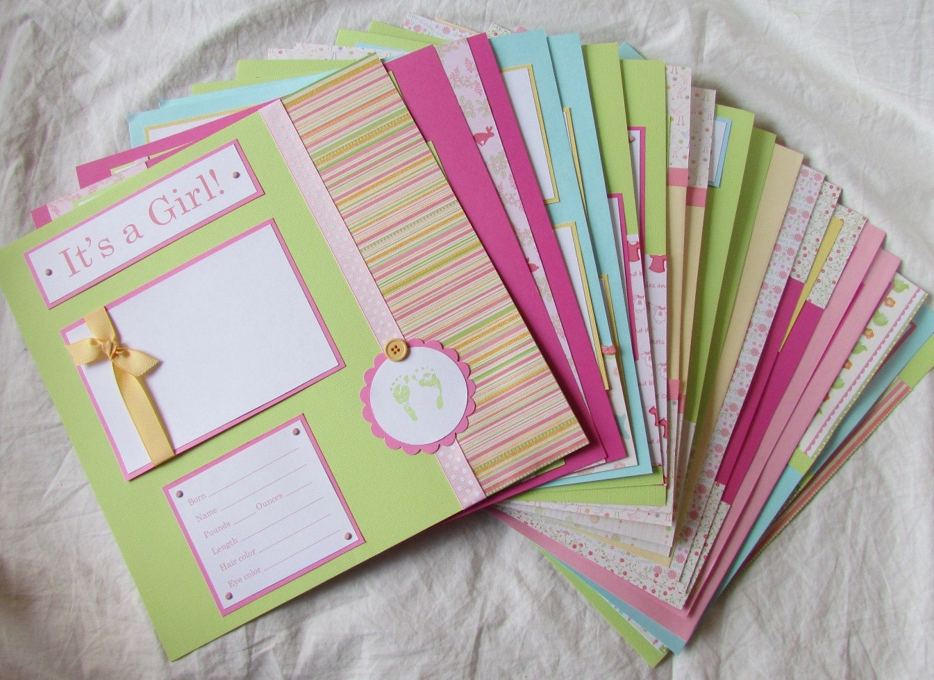 baby girl scrapbook ideas