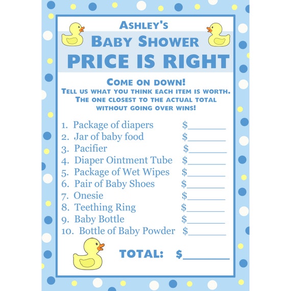 baby shower price is right clip art - photo #2