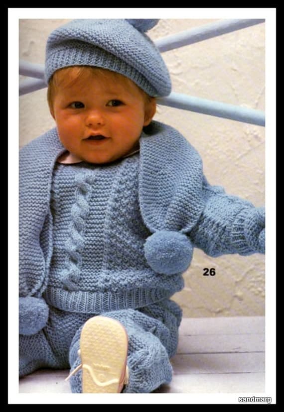 Phildar Mailles no 114 Knitting Patterns for Baby and Toddler