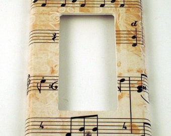 Rocker Light Switch Cover Wall Decor Switchplate Switch Plate in Symphony (157R)