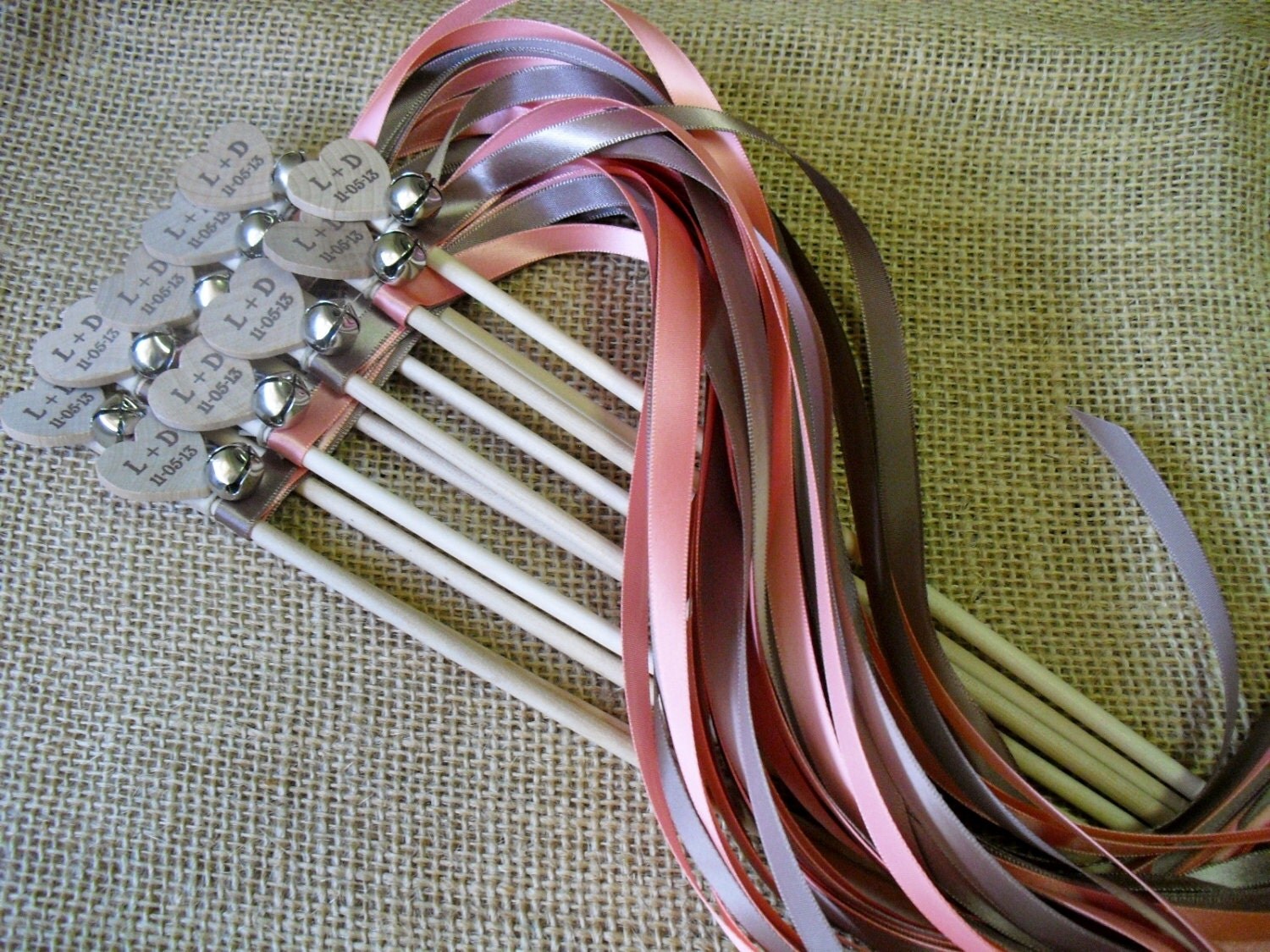 Wedding Wands SET OF 10 Personalized Wedding Wands for