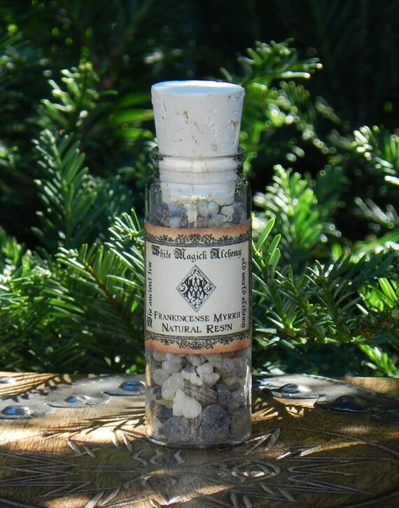 Frankincense and Myrrh Sacred Resin Incense by WhiteMagickAlchemy