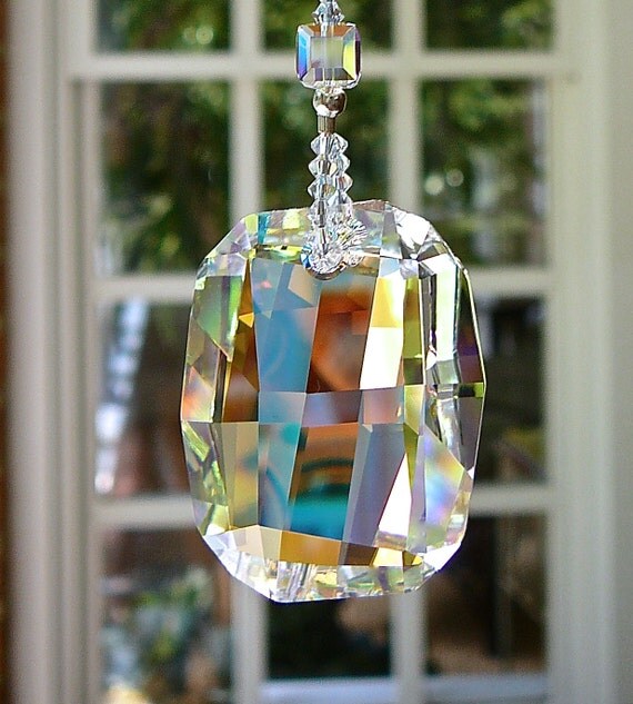Swarovski Graphic Crystal Suncatcher Asymmetrical Faceting