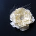 Bridal Ivory Flower Hair Clip - Morning bloom