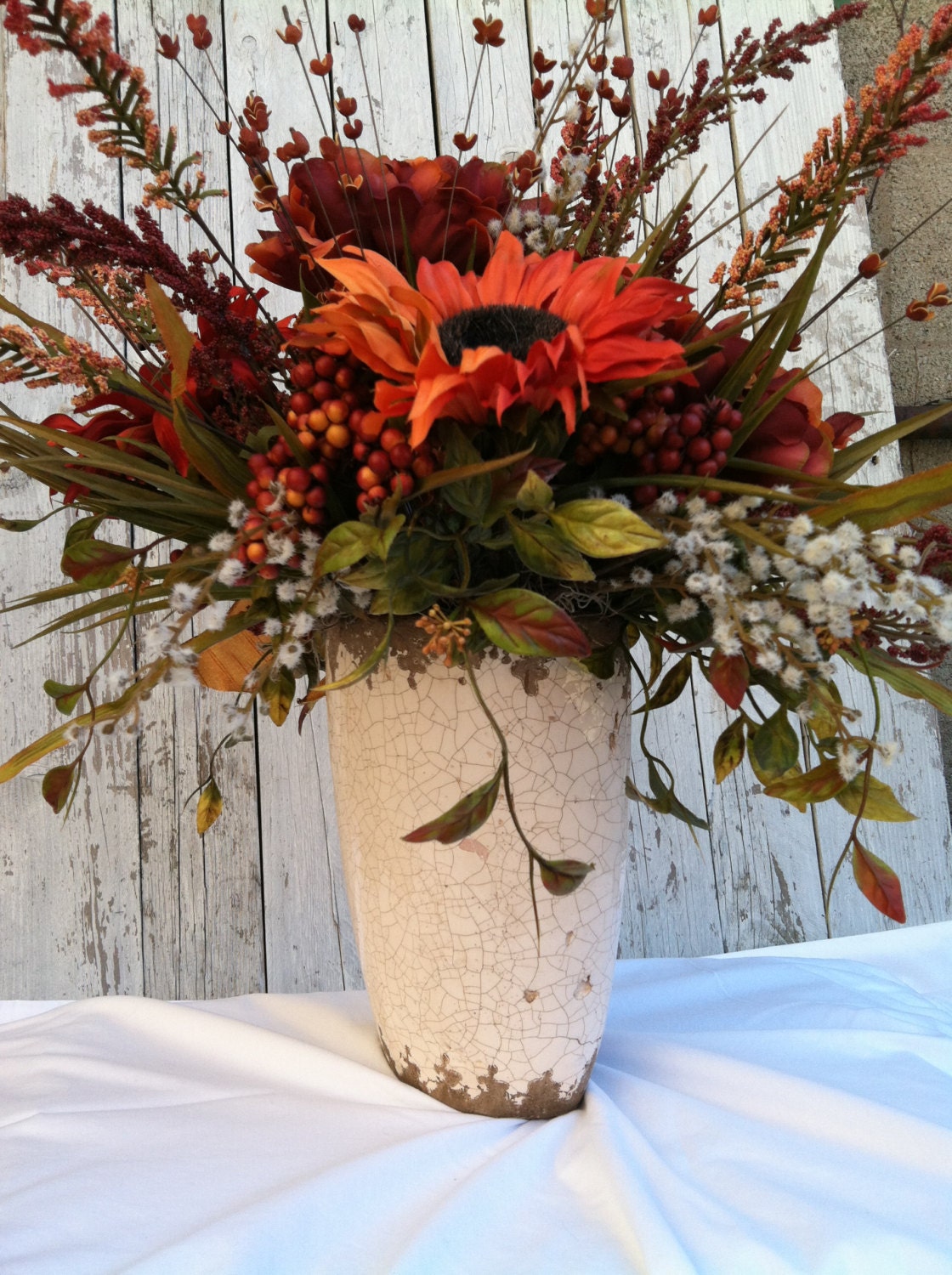 Fall Flower Centerpiece Table Centerpiece Fall Sunflower