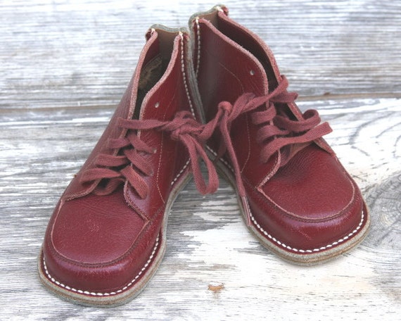 Shoes Vintage Jumping Jacks Red Leather Vintage Red