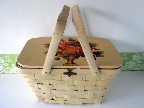 vintage basket bag