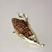 Vintage Rhinestone Brooch Cornstalk Figural Costume Jewelry