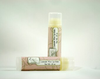 Lavender Mint Lip Balm - Natural Lip Balm - Essential Oil Lip Balm