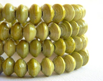 Paper Bead Jewelry - Memory Wire Bracelet - #CGM303