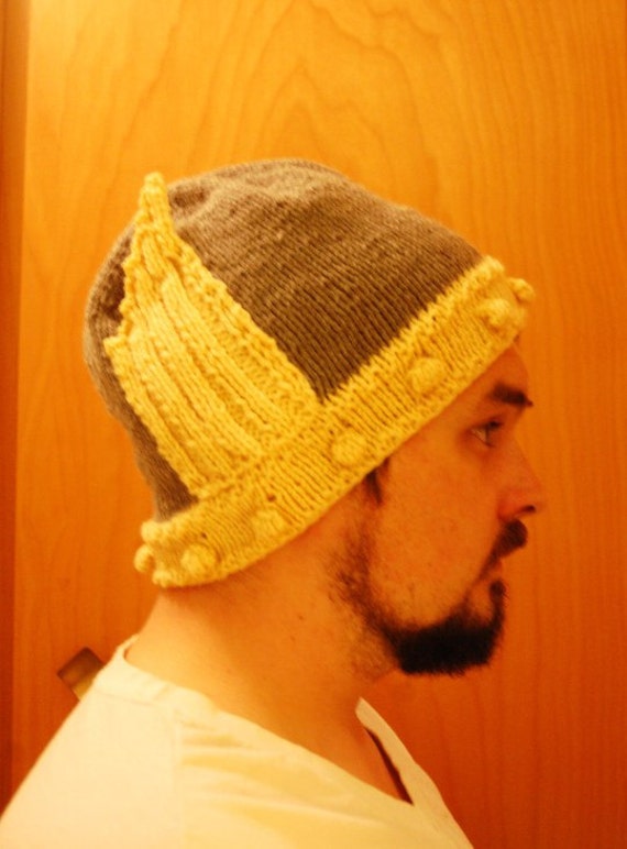 Winged Knit Helmet Hat by knittybutton on Etsy