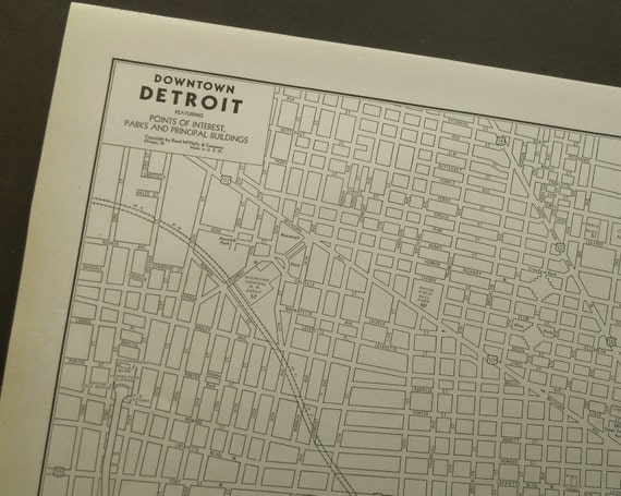City map Detroit Michigan PDF