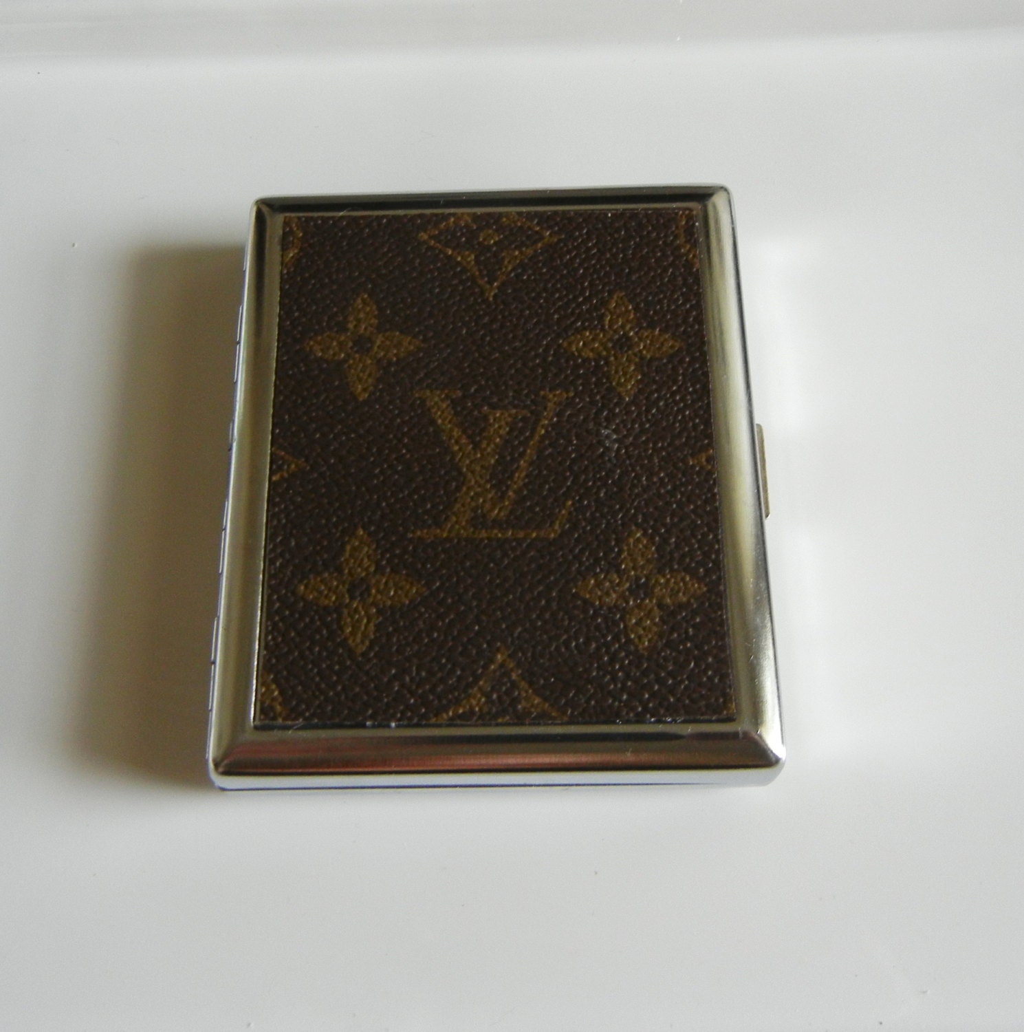 Louis Vuitton upcycled cigarette or ID case OOAK upcycled by