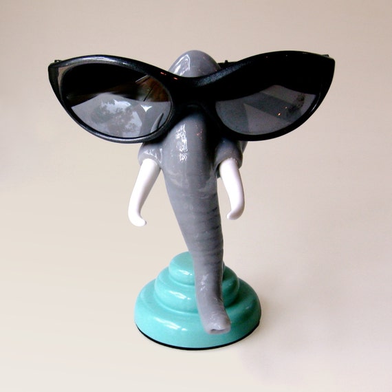 Elephant Nose Eyeglass Holder Elephant figurine by ArtAkimbo