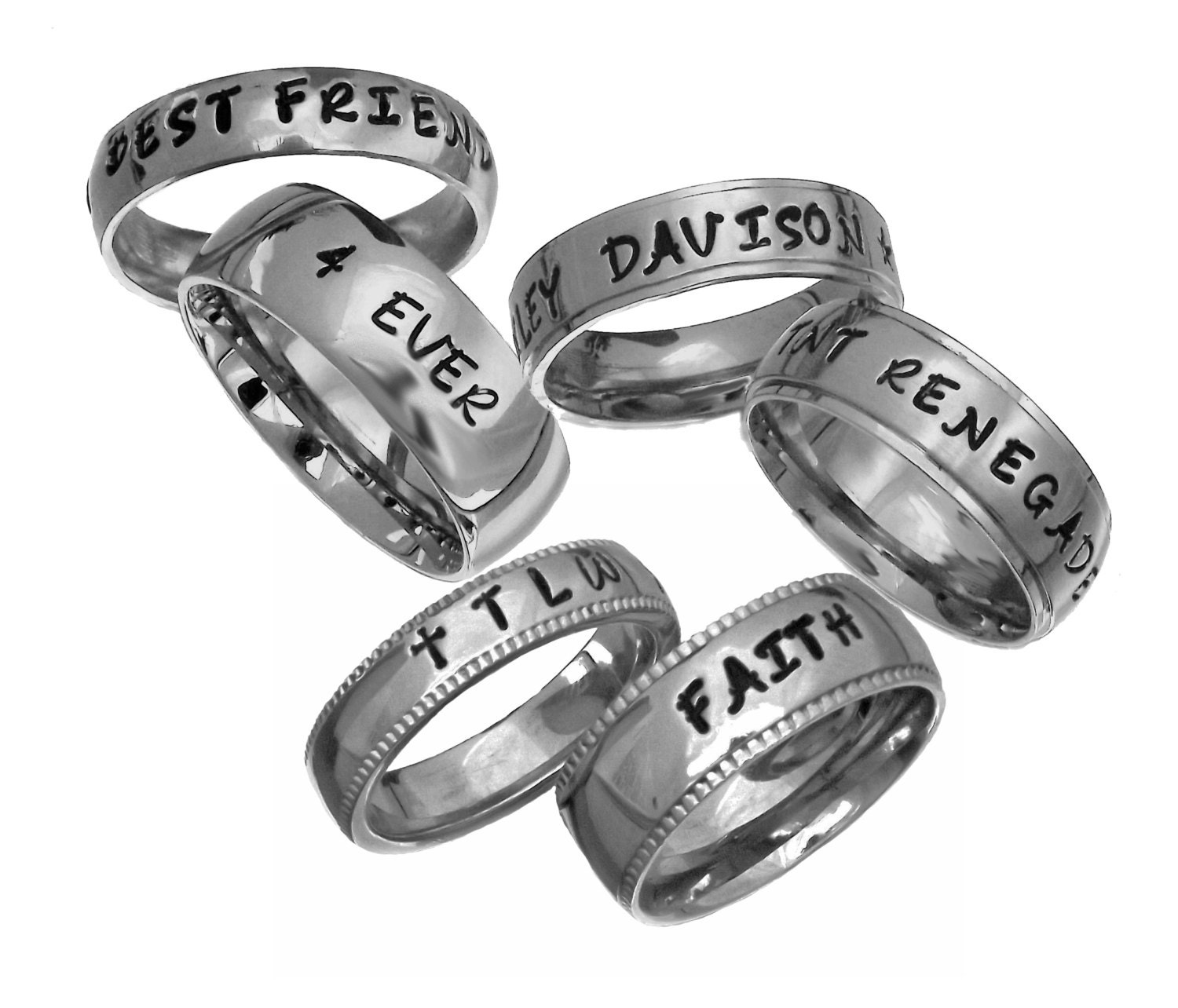 Purity Ring Stainless Steel Band by DebriasDesigns on Etsy