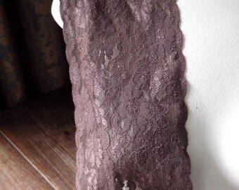 Stretch Lace in Milk Chocolate for Headbands, Lingerie STR 5009