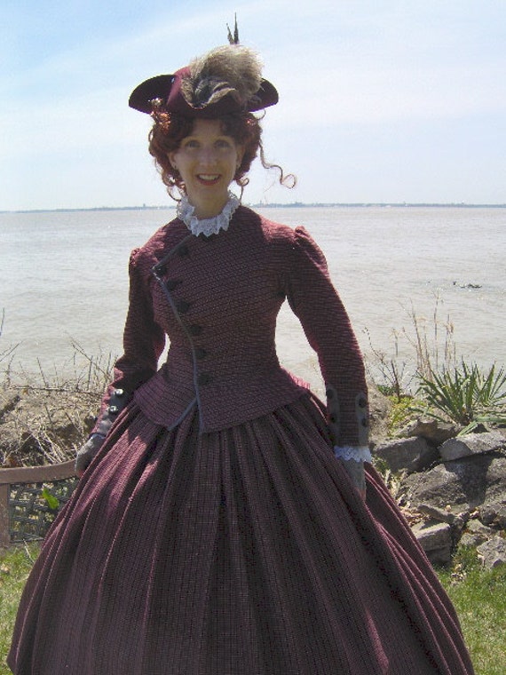 FOR ORDERS ONLY Custom Made 1800s Victorian Dress 1860s