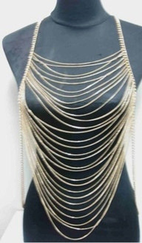 Layered Necklace Body Chain MultiLayered Plus by AllSizeHOTChicks