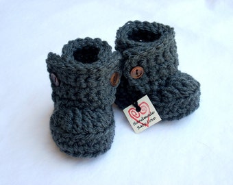 Baby Booties, Baby Boots, Baby Ugg Boots, Crochet Baby Booties