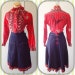 YEE HAW Amazing 1950s Denim cowgirl western 4 piece Fringe set in excellent condition M/L