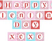 Valentine Party Banner, Valentine Banner, Valentine Party, Valentine Decoration, XOXO Banner, Heart Decoration, Valentines, INSTANT DOWNLOAD Il_170x135