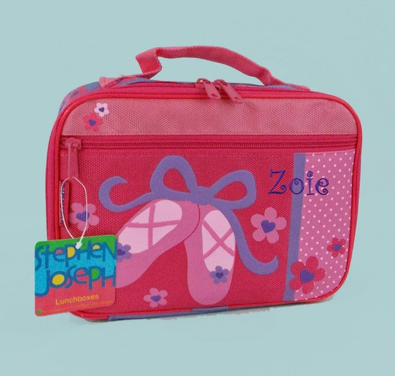 Personalized Stephen Joseph New Style BALLET SHOES Lunchbox