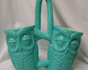 Tootsie Pop Owl Kitchen Caddy Turquoise