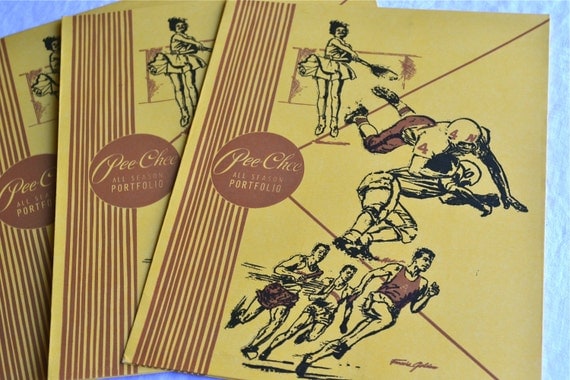 Vintage Pee Chee Folders All Season Portfolio A Set of 3