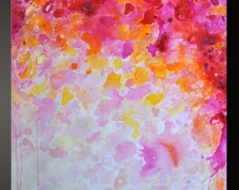 Spring Bouquet- 24 x 24 - Abstract Acrylic Painting - Contemporary Wall Art