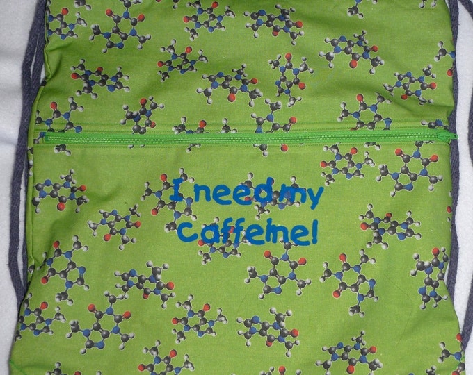 How Do You Like Your Caffeine? Green Tea Backpack/tote Custom Print