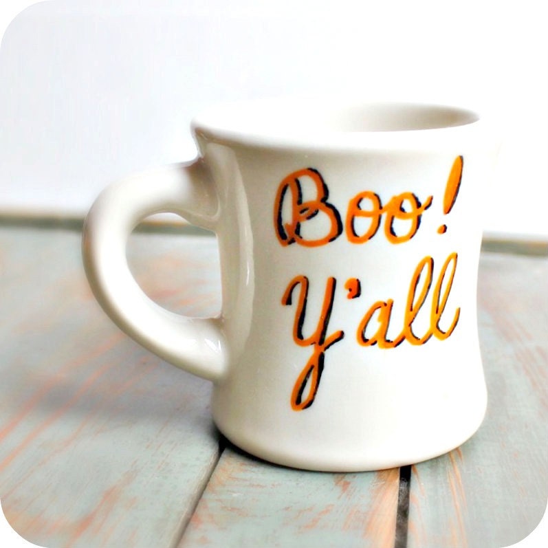 Halloween Funny Mug coffee mug tea cup diner mug orange