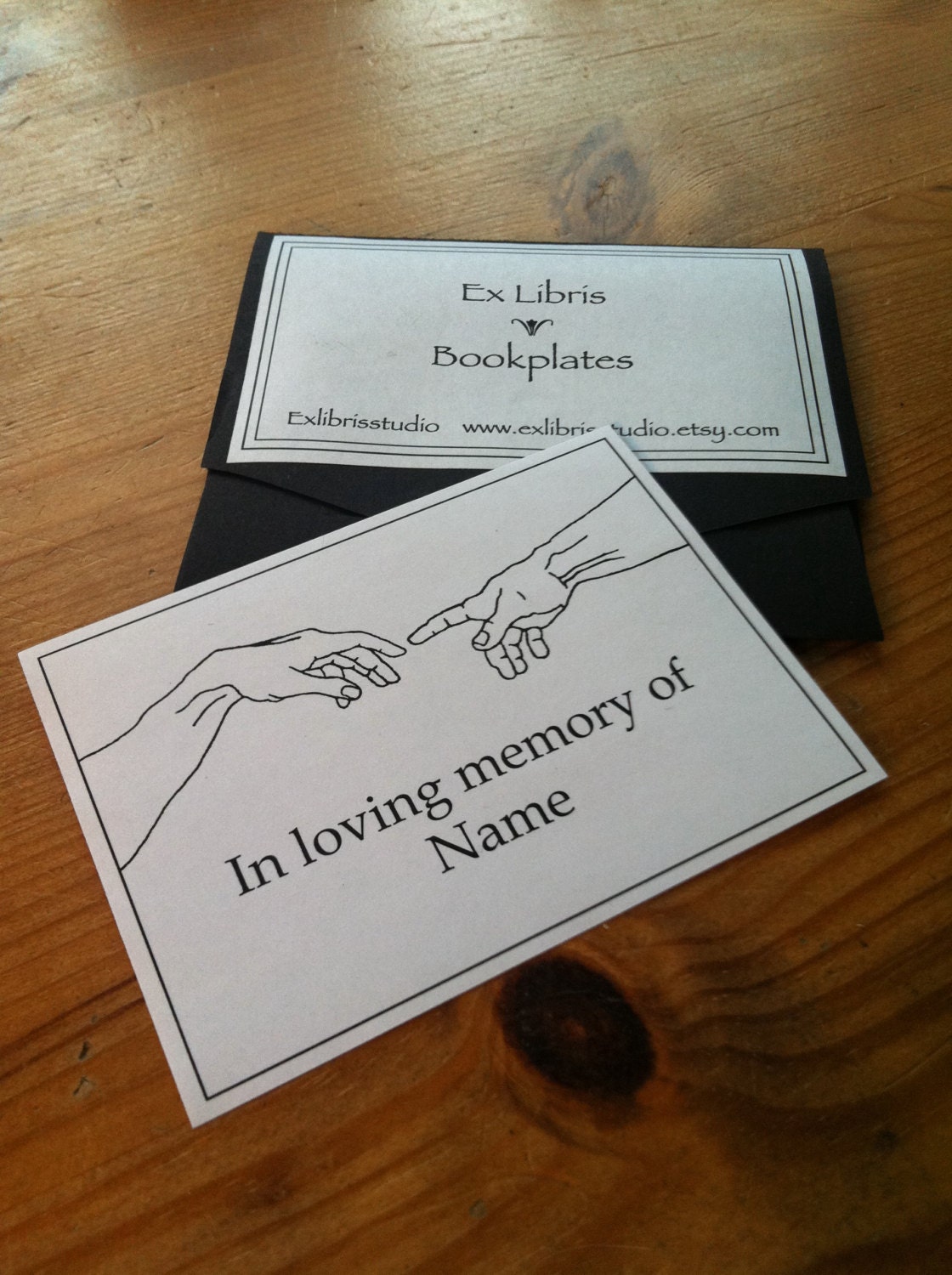 In Loving Memory Bookplates The Creation of Adam 25