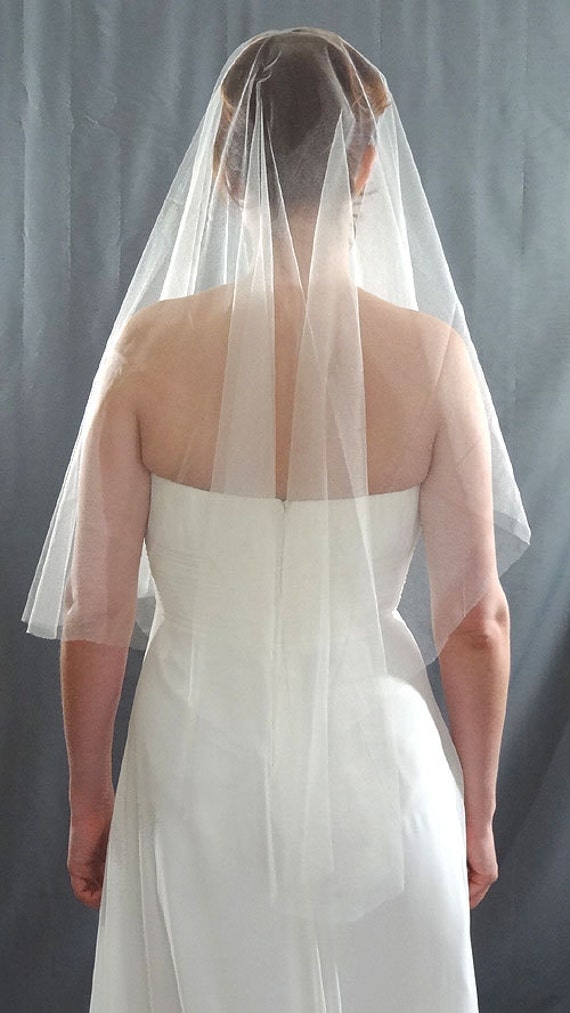 French Silk Tulle Drop Veil Circular Wedding By Distinctiveveils 0428