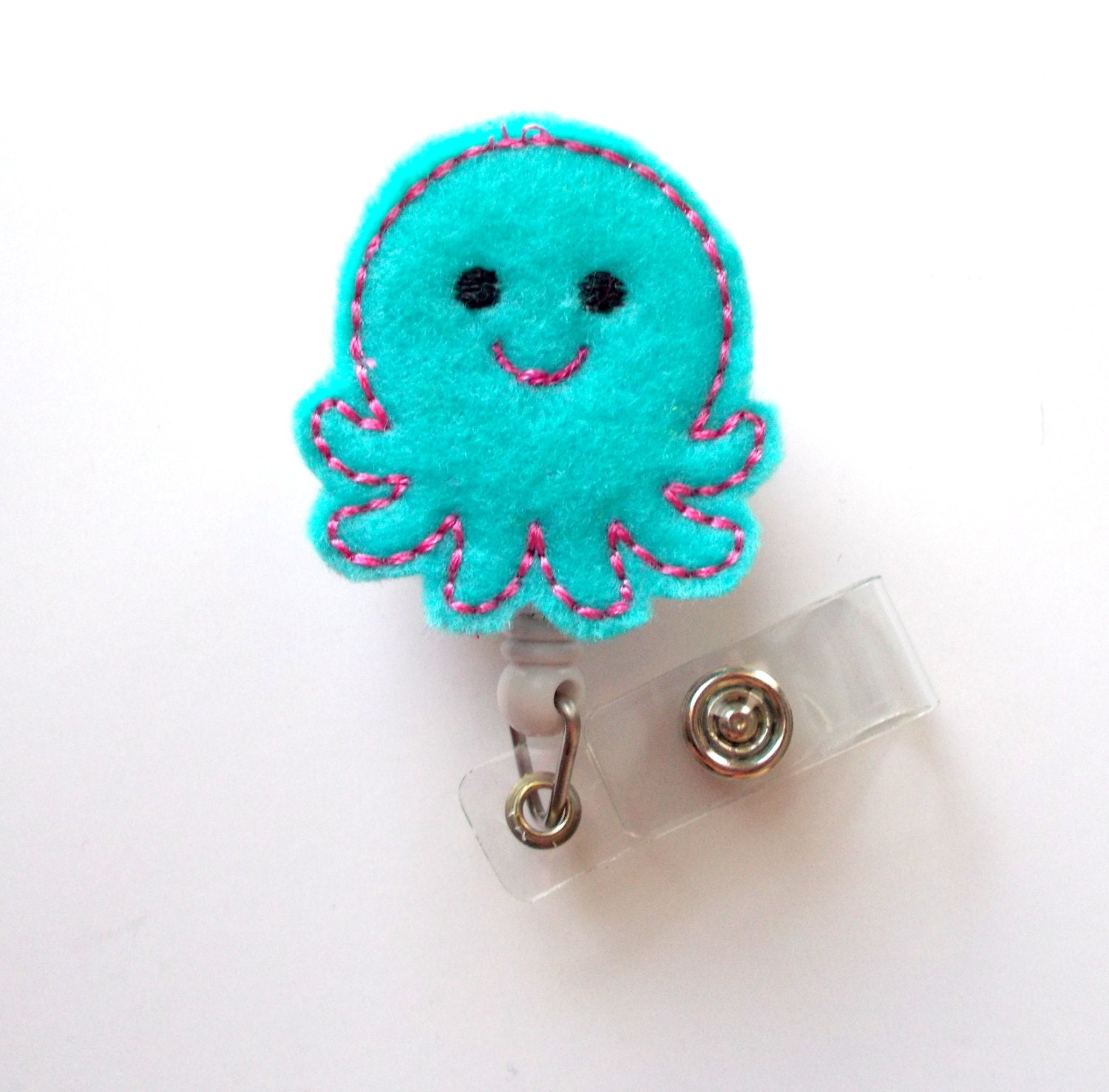 Octopus Cute Badge Holder Nurses Badge Holder Felt Badge