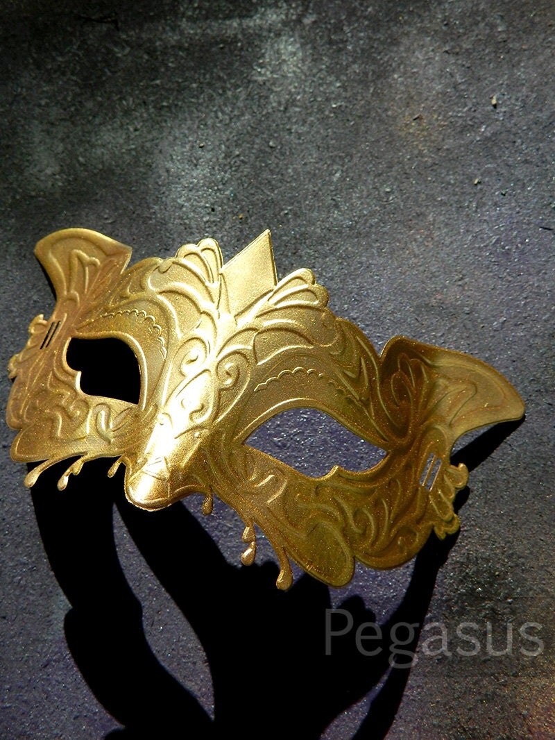 Gold Steampunk Masquerade Mask base 1 Mask Imitation Leather