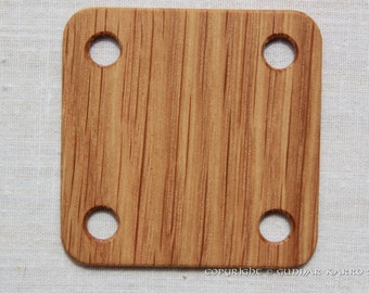 Weaving cards 5x5cm - 24 - Oak - Tablet weaving - Card weaving - Inkle loom weaving - Ancient medieval viking art medieval weaving SCA