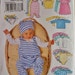 Baby Romper Pattern, Toddler Sleeper Pattern, Diaper Cover Pattern, Sz 18 to 29 lbs. Butterick Sewing Pattern 5585