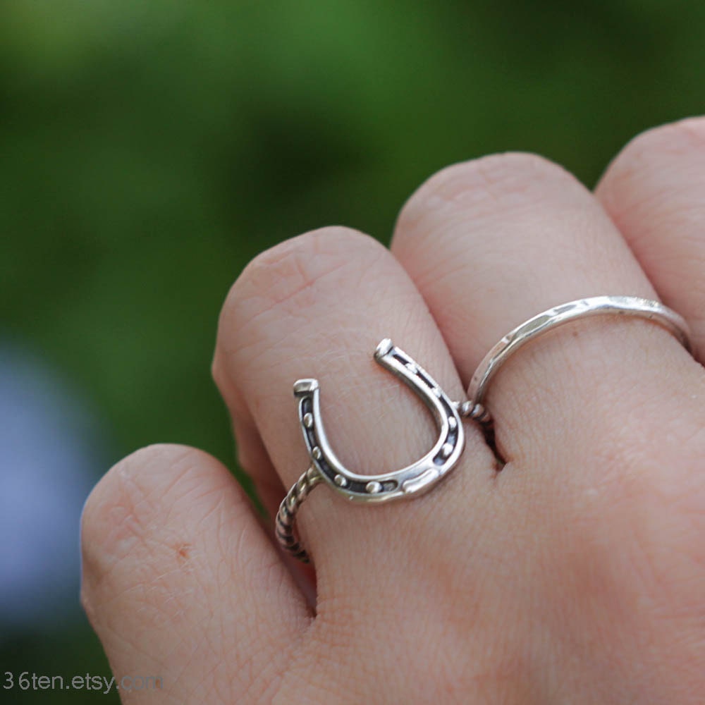 Horseshoe Ring Sterling Silver Jewelry Western Ring