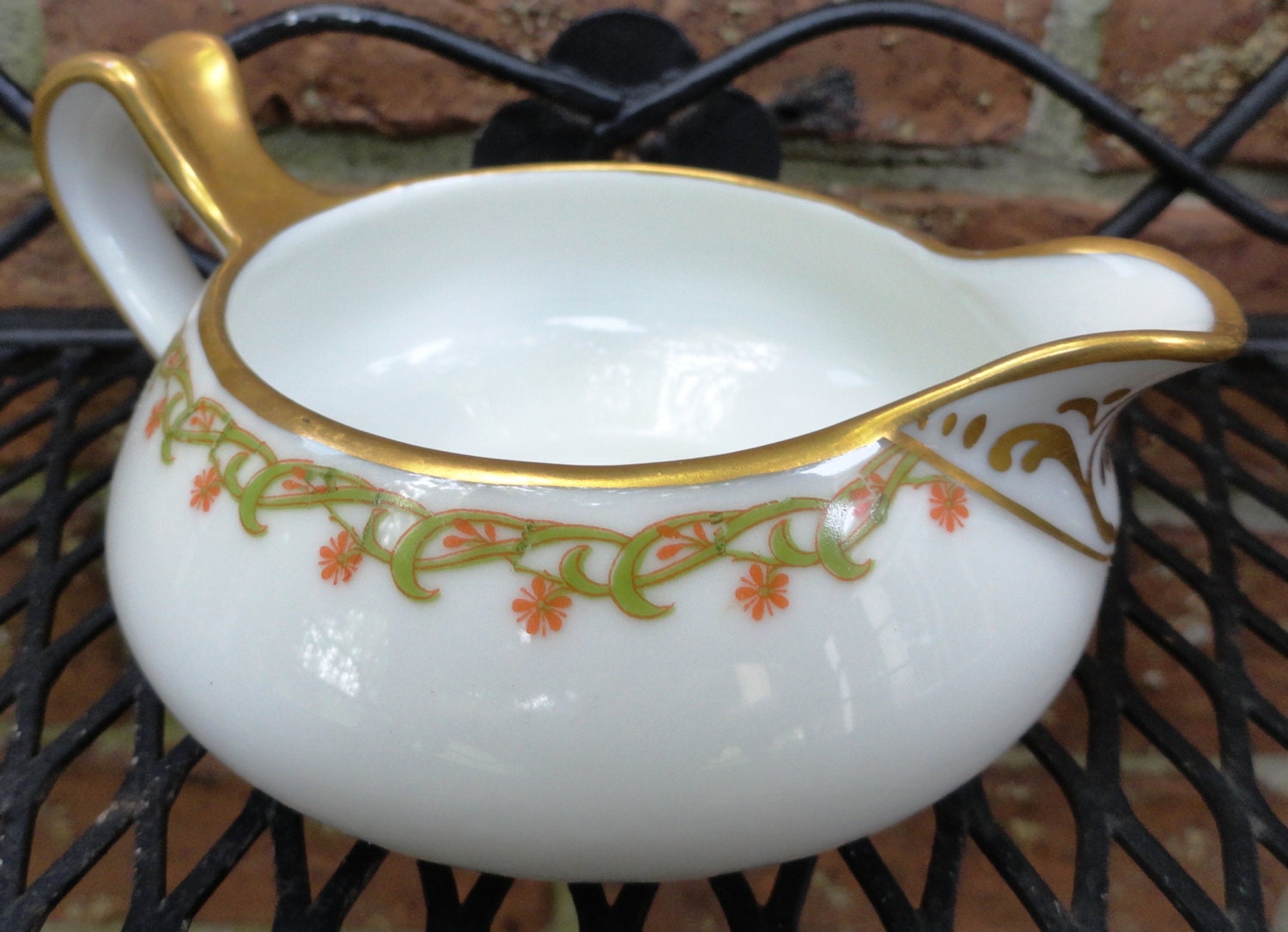 Very Dainty Limoge Creamer, Haviland France Small Pitcher, Vintage