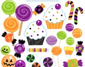 Halloween Candy Cute Digital Clipart - Commercial Use OK - Halloween Clipart, Halloween Graphics, Halloween Candy, Candy Clipart Il_170x135