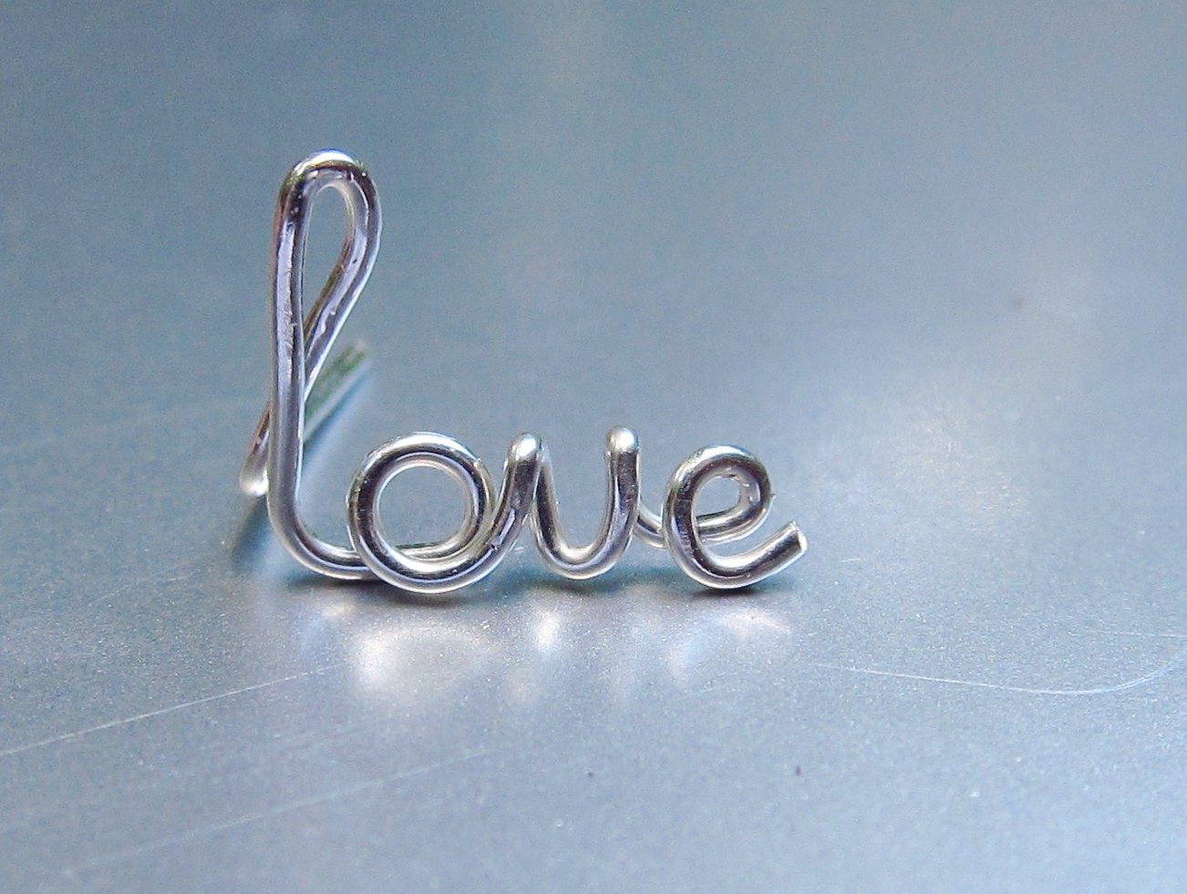 Love Earring In Sterling Silver Word Ear Crawler Gold Love