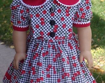 1930's Dress For Kit Or Similar 18-Inch Doll