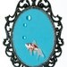 Goldfish with Bubbles Mounted in Victorian Frame - 3D Wall Art Decor 7x10in